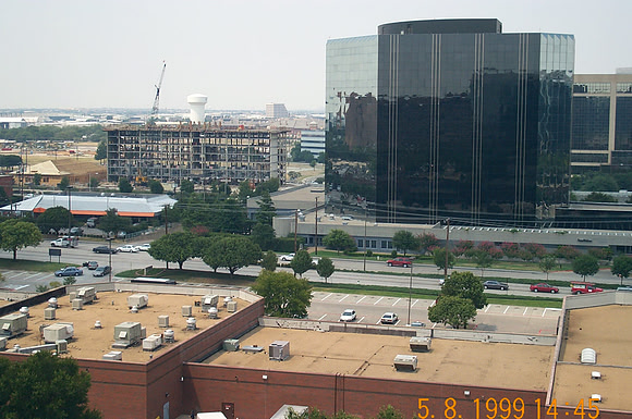 From hotel room